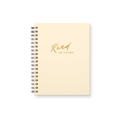 Read and Reviewed Book Log Reading Journal : French Vanilla