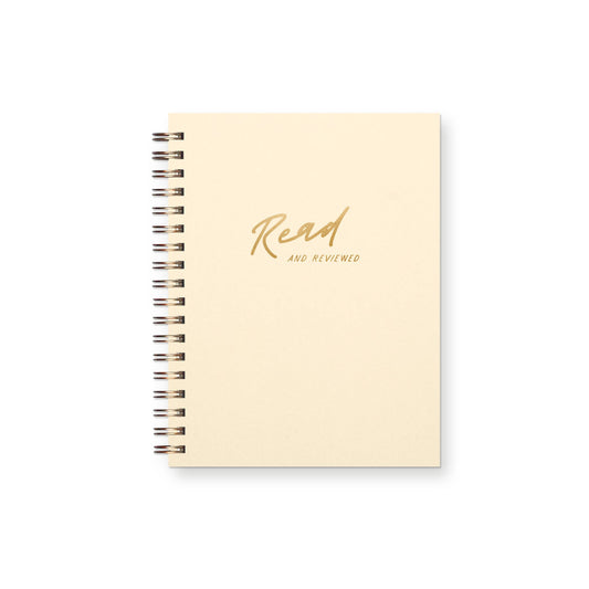 Read and Reviewed Book Log Reading Journal : French Vanilla