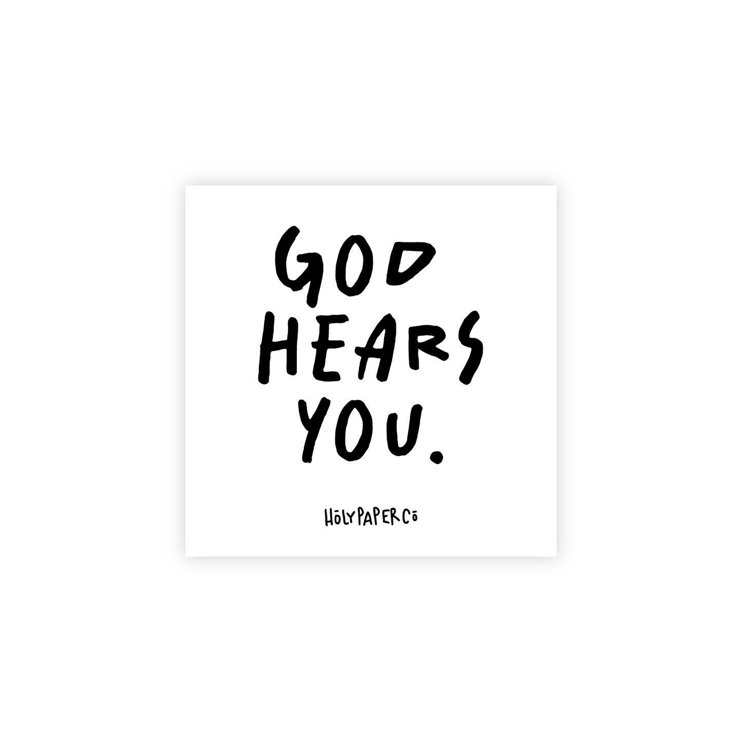 God Hears You Sticky Note Tracts
