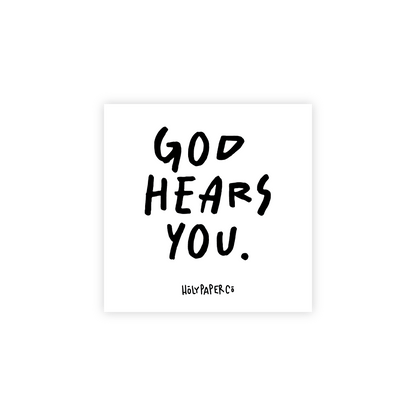 God Hears You Sticky Note Tracts