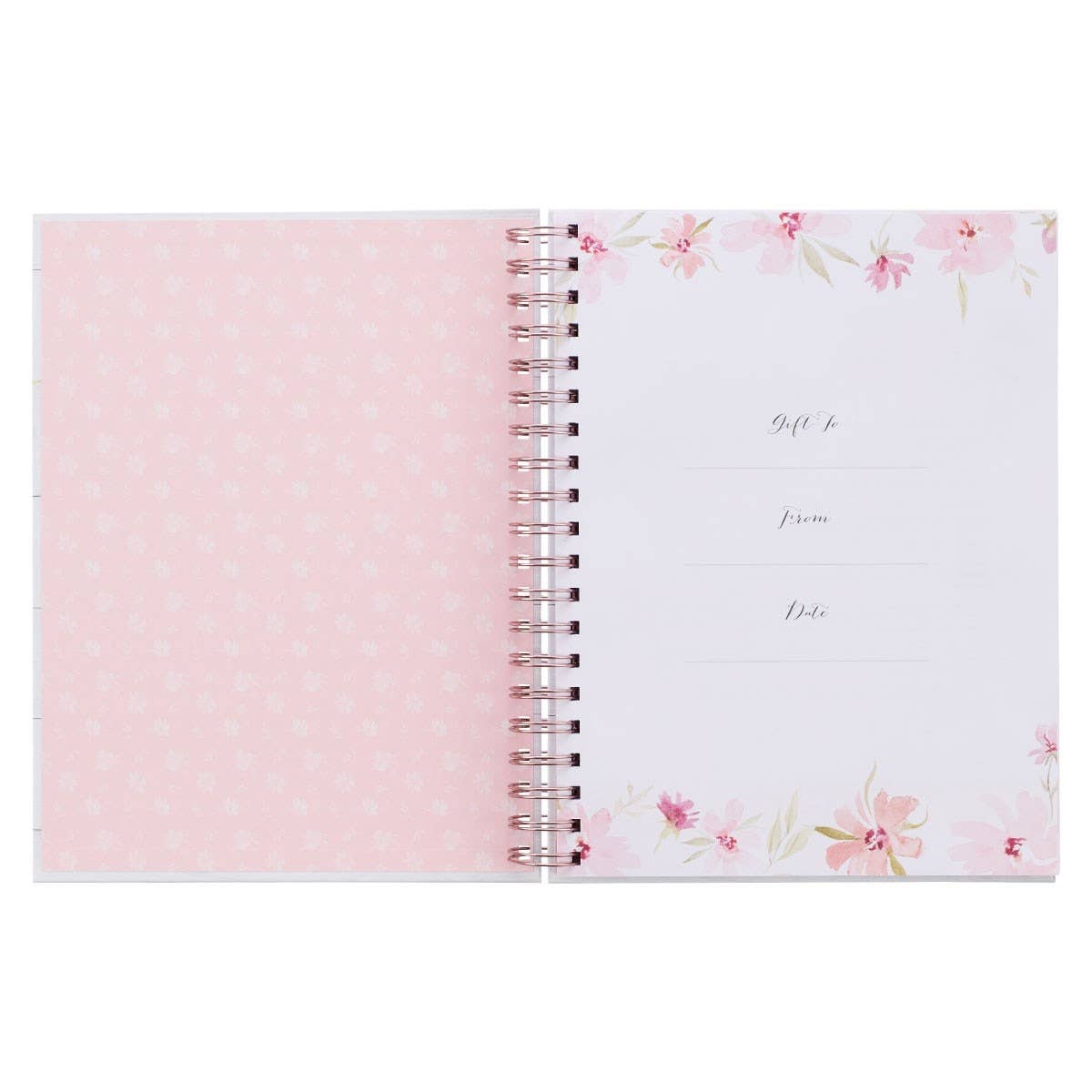 Prompted Hardcover Wirebound Prayer Journal White for Women