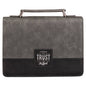 Bible Cover Classic Gray/Black Trust in the Lord Prov. 3:5