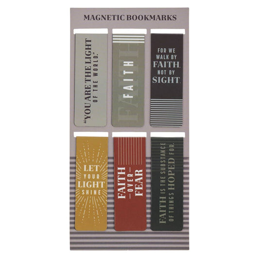 Magnetic Bookmark Set Faith over Fear