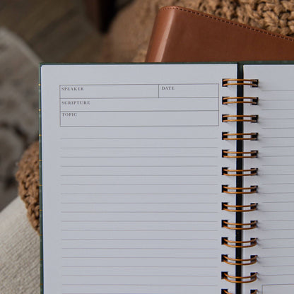 Sermon Notes Journal | Green Plaid