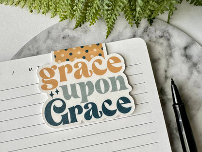 Grace Upon Grace - Magnetic Bookmark (~3.0 x 2.0 in)