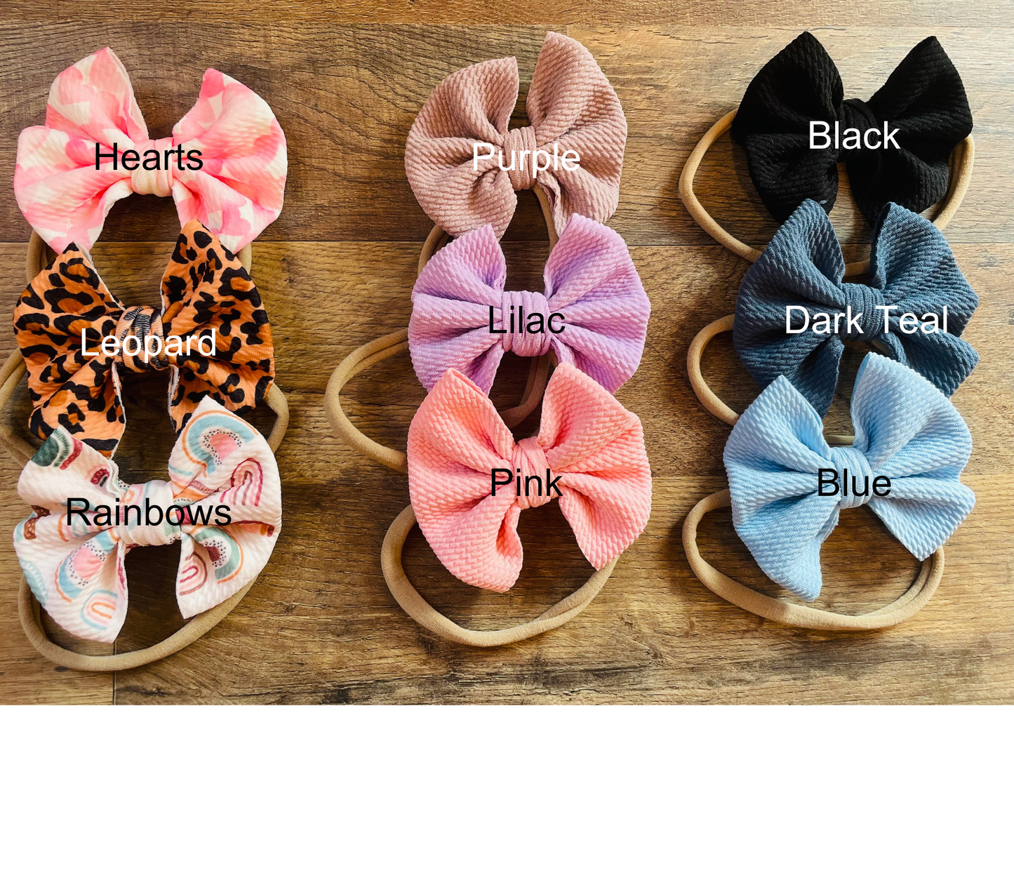 Newborn Baby Bow Headbands