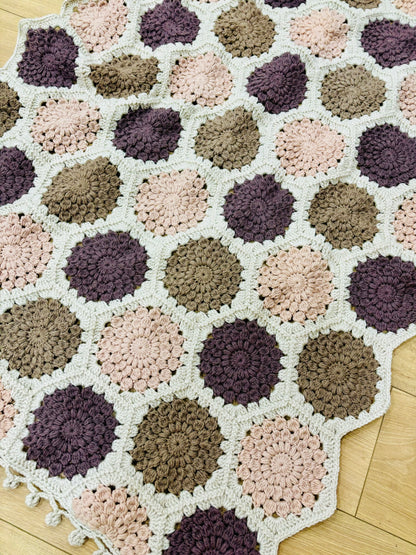 Hexie Baby Blanket - Pink