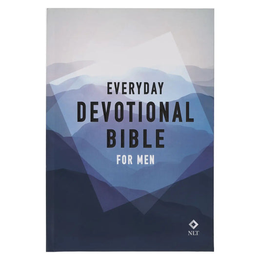 Devotional Bible Nlt For Men Softcover, Blue