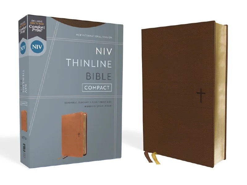 NIV, Thinline Bible, Compact, Red Letter, Comfort Print