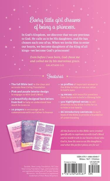 My Beautiful Princess Bible NLT