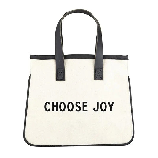 Mini Canvas Tote Bag - Choose Joy