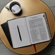 KJV, Large Print Center-Column Reference Bible, Verse Art Cover Collection, Red Letter, Comfort Print