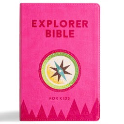 KJV Explorer Bible for Kids, Bubble Gum LeatherTouch