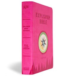 KJV Explorer Bible for Kids, Bubble Gum LeatherTouch