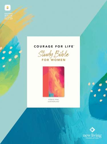 NLT Courage For Life Study Bible for Women, Filament Enabled, Pink