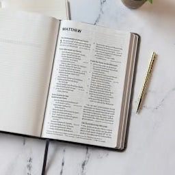 CSB Giant Print Reference Bible, Charcoal LeatherTouch