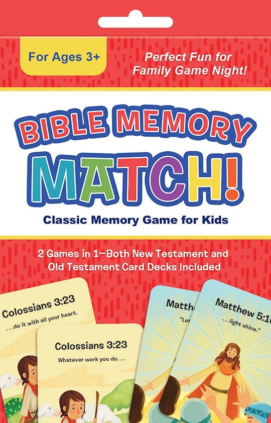 BIBLE MEMORY MATCH! GAME: Classic Memory Game For Kids