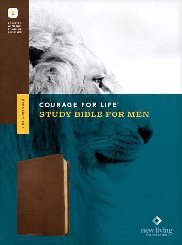 NLT Courage For Life Study Bible for Men, Filament Enabled