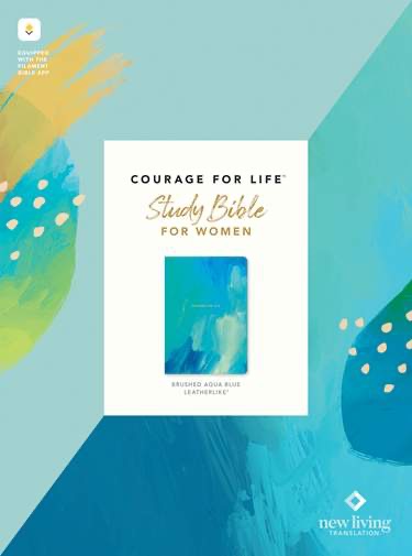 NLT Courage For Life Study Bible for Women, Filament Enabled, Blue