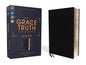 NIV The Grace and Truth Study Bible, Large Print, European Bonded Leather, Black, Red Letter, Comfort Print