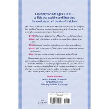One-Minute Bible For Kids [Girls' Cover] : New Life Version