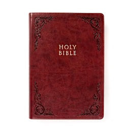CSB Super Giant Print Reference Bible, Digital Study Edition, Burgundy LeatherTouch