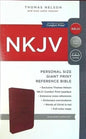NKJV Personal Size Bible, Giant Print, Leathersoft, Burgundy, Red Letter, Comfort Print