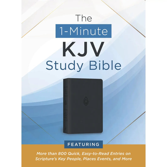 The 1-Minute Kjv Study Bible (Pewter Blue)
