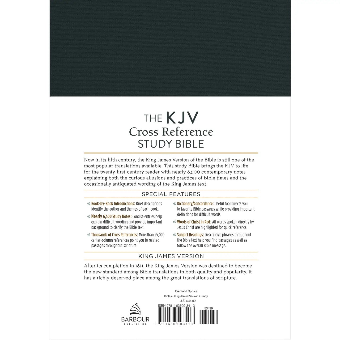 Kjv Cross Reference Study Bible [Diamond Spruce]