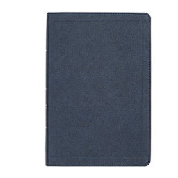 CSB Large Print Thinline Bible, Navy LeatherTouch