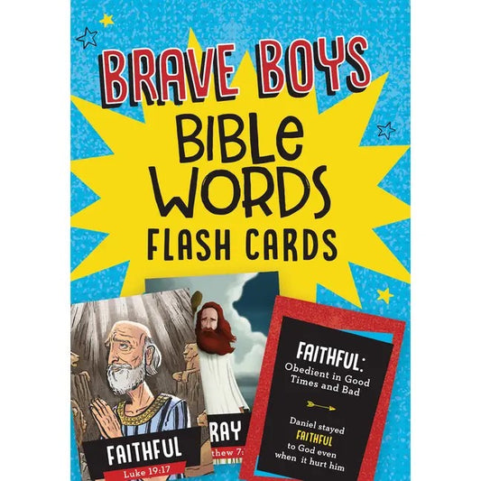 Brave Boys Bible Words Flash Cards