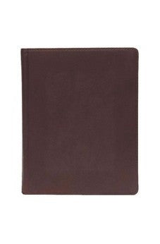 CSB Notetaking Bible Brown Genuine Leather Over Board