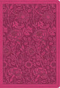 ESV Large Print Compact Bible (TruTone Berry, Floral Design)