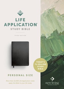NLT Life Application Study Bible, Third Edition, Personal Size (Black Bonded Leather)