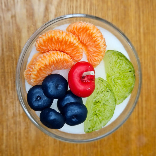 Fruit Medley Dessert Bowl Candle