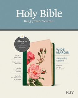 KJV Wide Margin Bible, Filament Enabled (Pink)