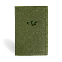 NASB Personal Size Giant Print Bible, Olive LeatherTouch