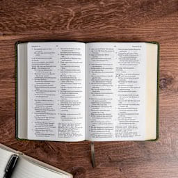 NASB Personal Size Giant Print Bible, Olive LeatherTouch