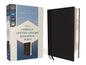 NIV Compact Center-Column Reference Bible, Leathersoft, Black, Red Letter, Comfort Print