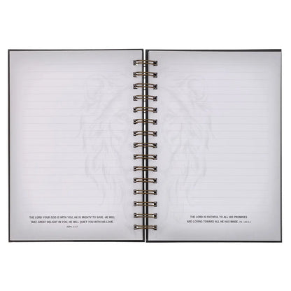 Strong Large Wirebound Journal - Joshua 1:9