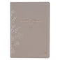 Embroidered Taupe Faux Leather Spiritual Growth Bible