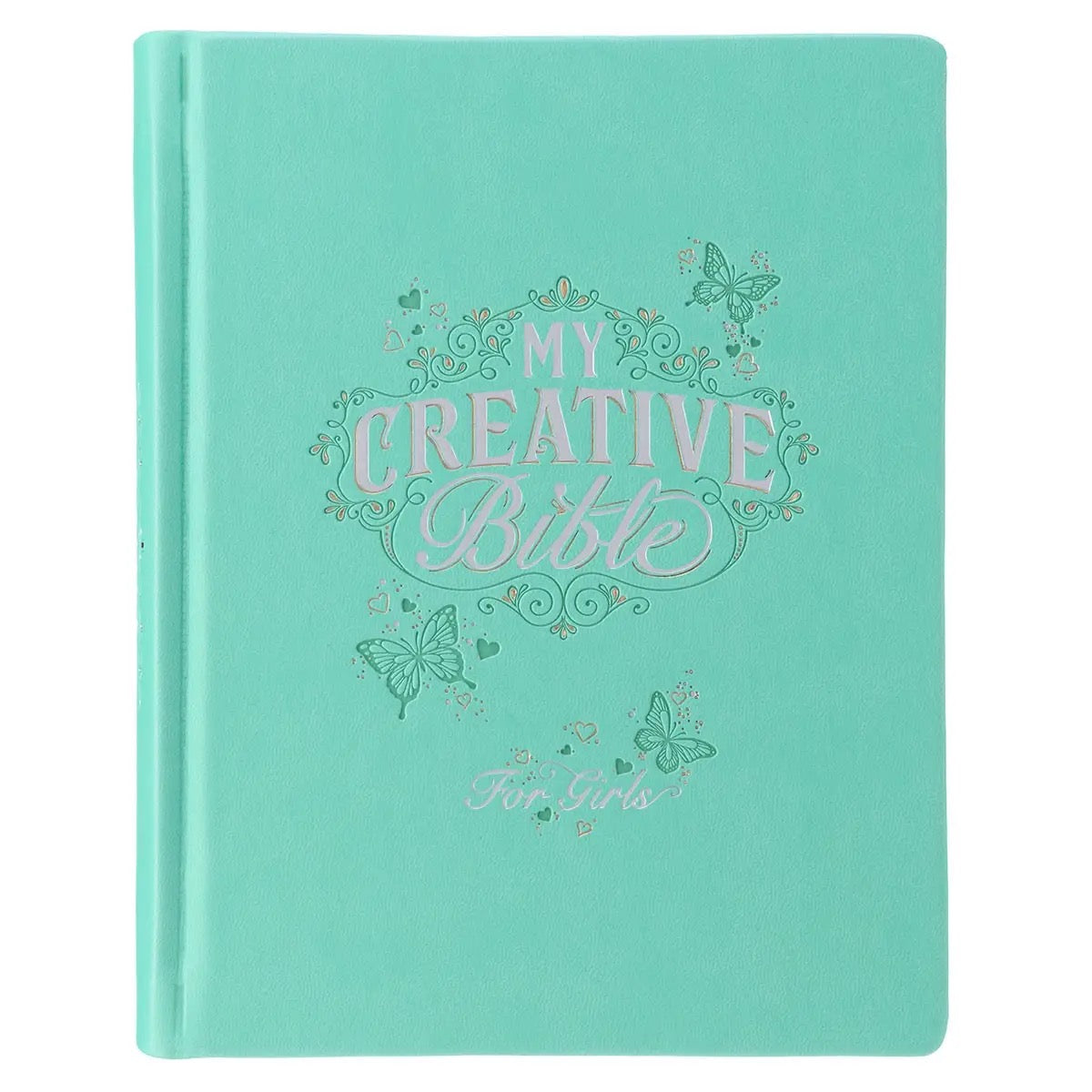 Teal Butterfly Hardcover My Creative Bible for Girls - an ESV Journaling Bible