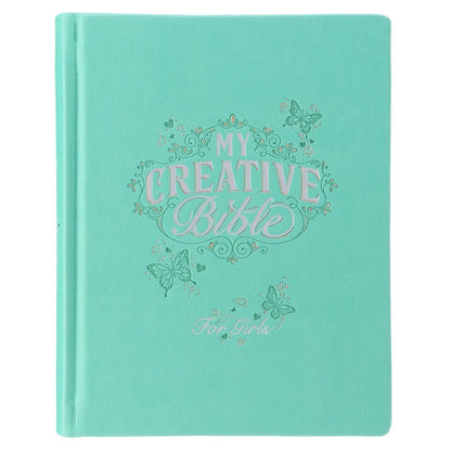 Teal Butterfly Hardcover My Creative Bible for Girls - an ESV Journaling Bible