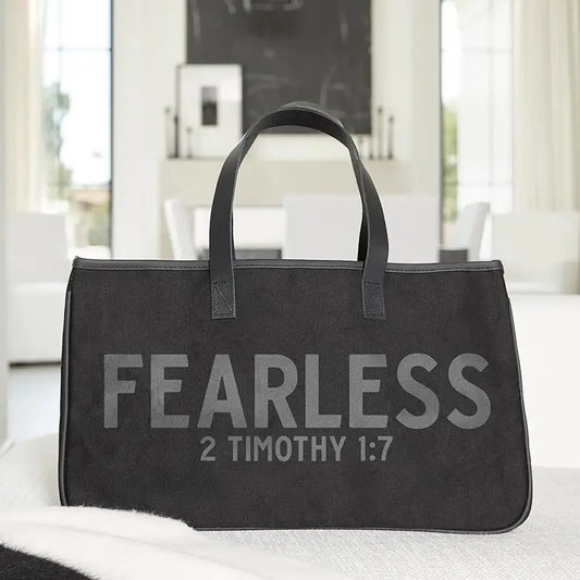 Large Canvas Tote - Fearless