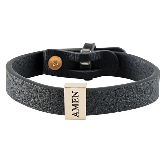 Leather Bracelet - Amen