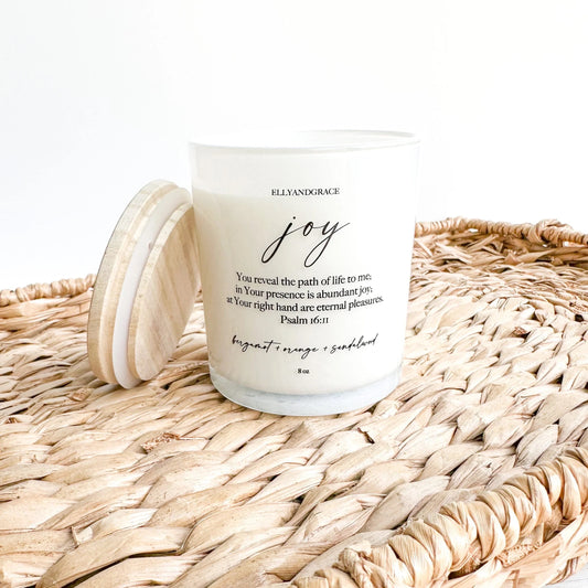 JOY Glass Soy Candle