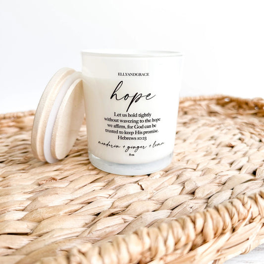 HOPE Glass Soy Candle