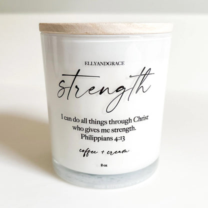 STRENGTH Glass Soy Candle