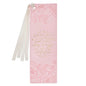 Bookmark Faux Leather Pink He Will Cover You Ps. 91:4