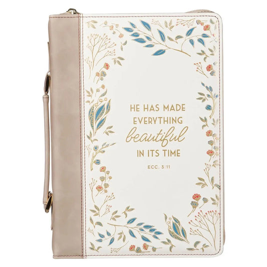 Bible Cover Fashion Cream Everything Beautiful Ecc. 3:11